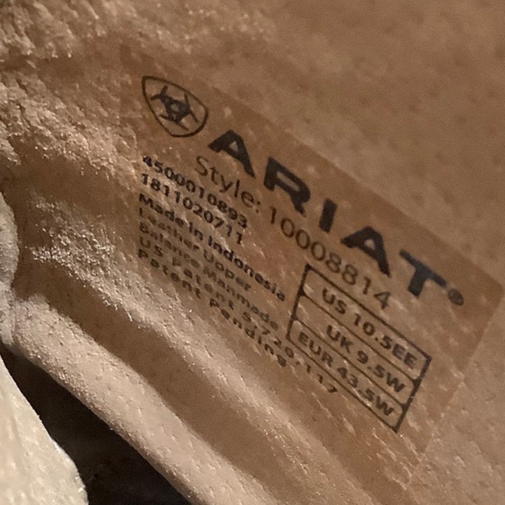 Ariat Men's Cowboy Boots Size 10.5 - Western, Rugged, Durable - Picture 7 of 8